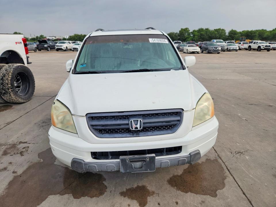 2005 Honda Pilot VIN 5FNYF18625B027645 COPART salvage auction — FRONT END, TX - SALVAGE VEHICLE TITLE (P), sold $525 on 2026-07-02 (photo 5)