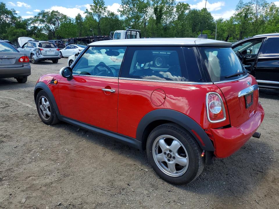 2011 Mini Cooper VIN WMWSU3C50BT095678 COPART salvage auction — REAR END, Md - Cert Of Salvage > 75% Damage, sold $925 on 2026-07-07 (photo 2)