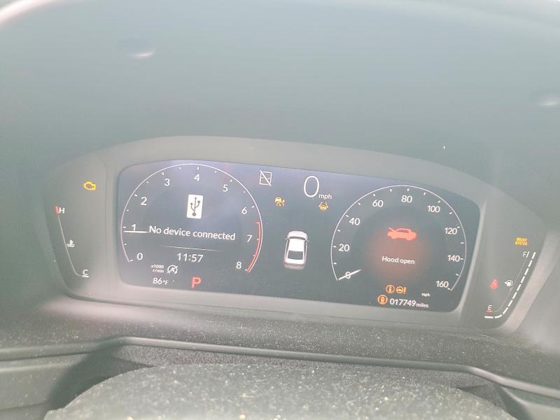 2024 Honda VIN 1HGCY1F3XRA036607 COPART salvage auction — FRONT END, Ms - Cert Of Title-Salvaged, sold $8,800 on 2026-07-03 (photo 9)