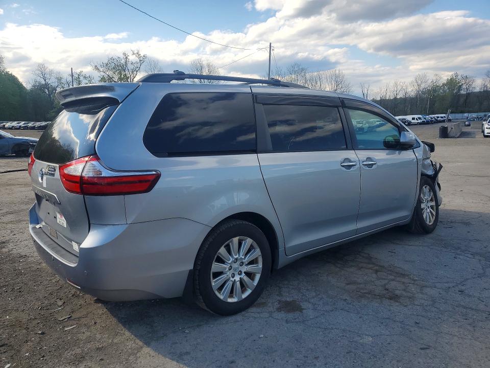 2016 Toyota Sienna VIN 5TDDK3DC1GS131253 COPART salvage auction — FRONT END, NY - MV-907A SALVAGE CERTIFICATE, sold $3,050 on 2026-07-02 (photo 3)