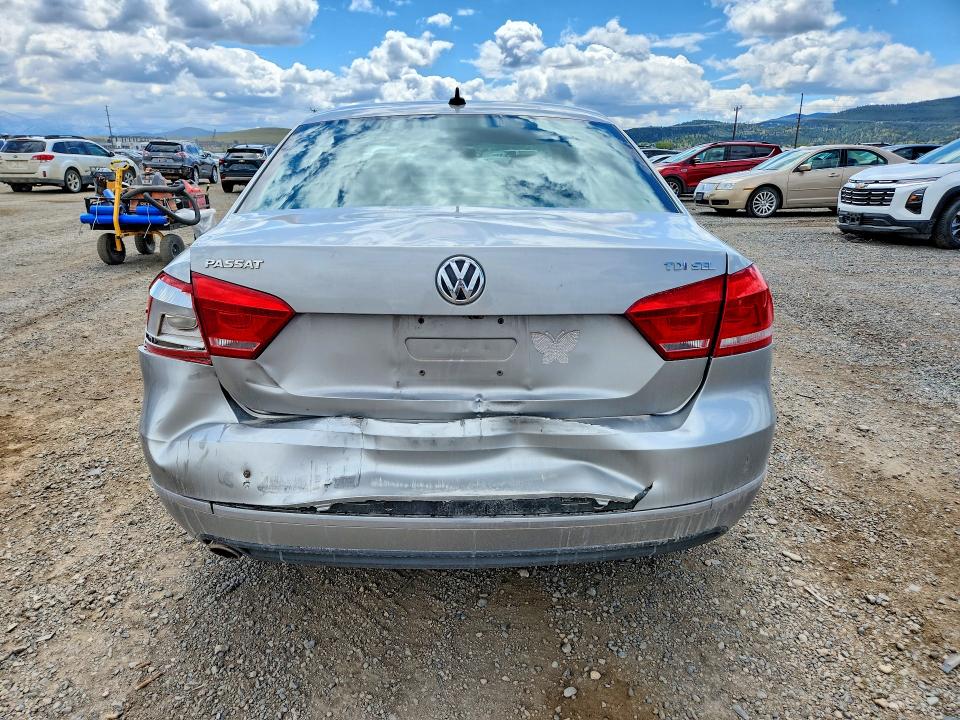 2013 Volkswagen Passat VIN 1VWCN7A31DC139510 COPART salvage auction — REAR END, Mt - Salvage Certificate Of A Vehic, sold $2,850 on 2026-07-28 (photo 6)