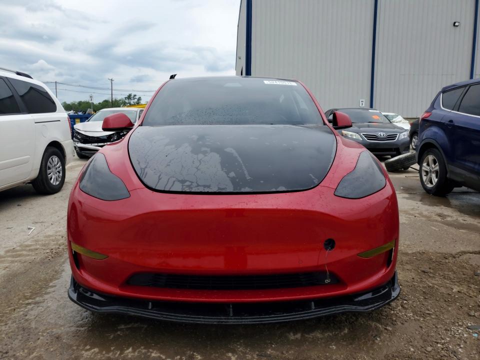2021 Tesla Model y VIN 5YJYGDEF9MF139568 COPART salvage auction — SIDE, Ky - Cert Of Title-Salvage, sold $6,800 on 2026-07-29 (photo 5)