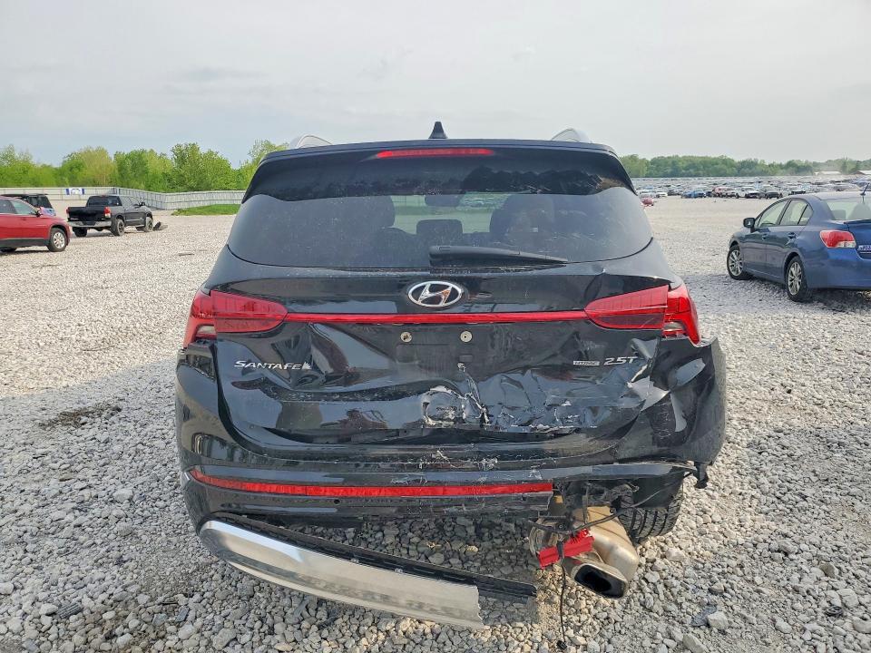 2022 Hyundai Santa fe VIN 5NMS5DAL9NH412127 COPART salvage auction — REAR END, Mi - Certificate Of Title, sold $7,400 on 2026-07-02 (photo 6)