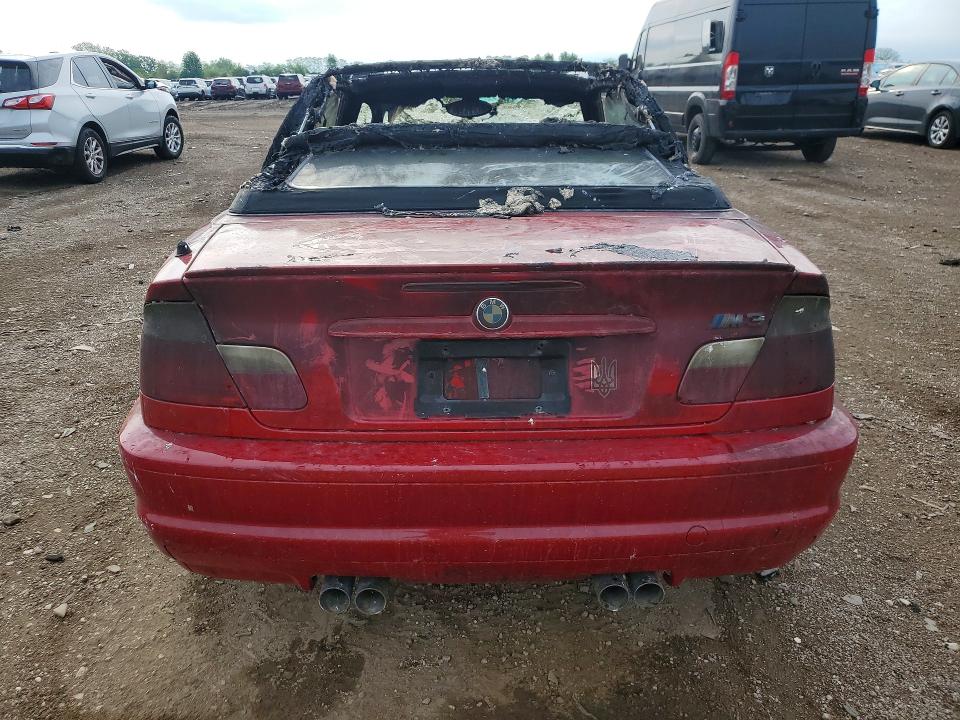 2001 BMW M3 VIN WBSBR93491EX20086 COPART salvage auction — BURN, Il - Salvage Certificate, sold $4,450 on 2026-07-23 (photo 6)