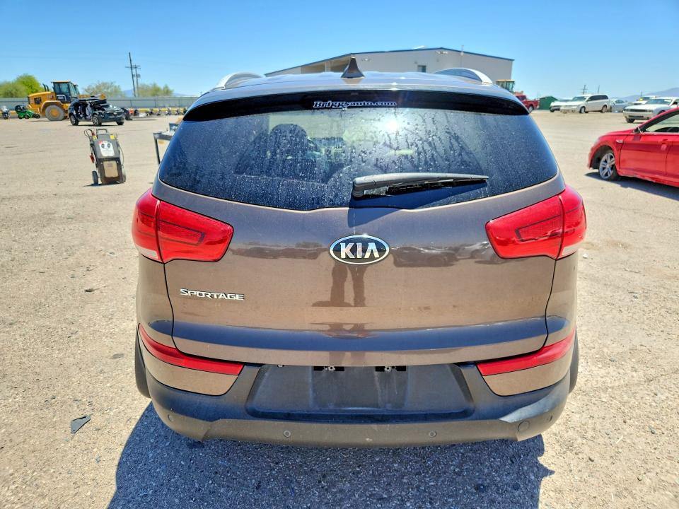 2014 Kia Sportage VIN KNDPBCAC2E7547773 COPART salvage auction — FRONT END, Az - Cert Of Title - Salvage, sold $625 on 2026-07-06 (photo 6)