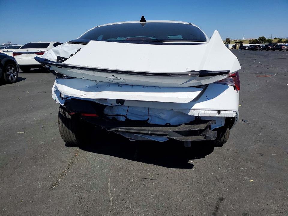 2026 Hyundai Elantra VIN KMHLM4DG9TU179227 COPART salvage auction — REAR END, CA - SALVAGE CERTIFICATE, sold $2,800 on 2026-07-20 (photo 6)