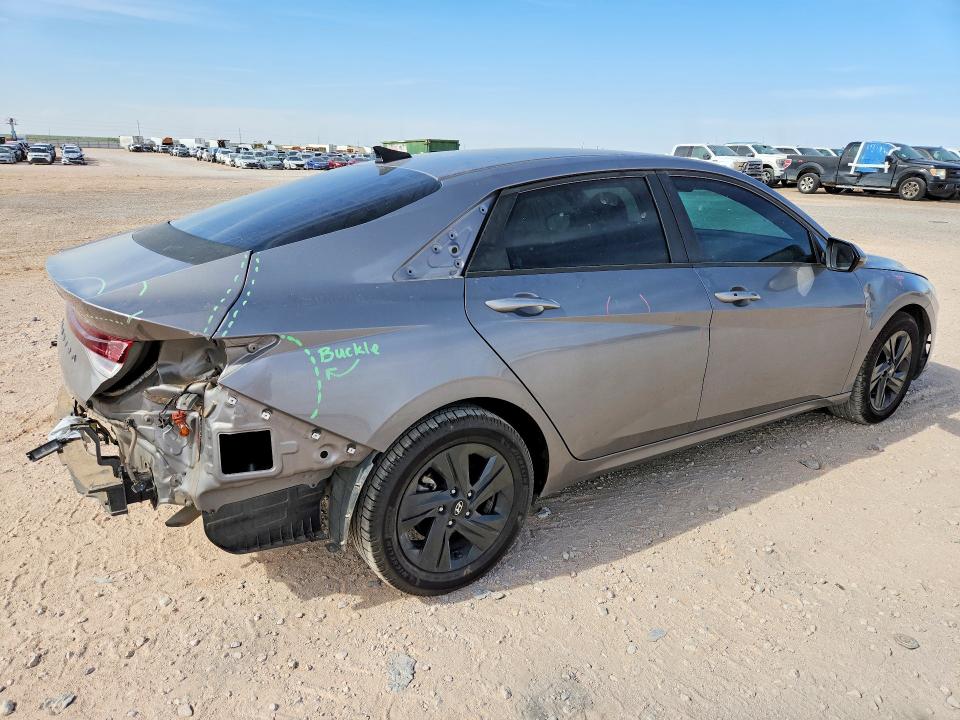 2022 Hyundai Elantra VIN KMHLM4AGXNU254072 COPART salvage auction — REAR END, Tx - Salvage Vehicle Title, sold $5,400 on 2026-07-15 (photo 3)