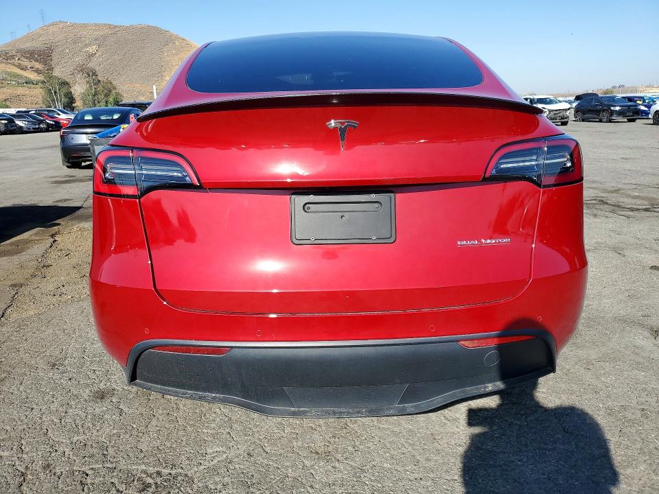 2021 Tesla VIN 5YJYGDEF3MF124595 COPART salvage auction — FRONT END, Ca - Salvage Certificate, sold $3,150 on 2026-07-09 (photo 6)