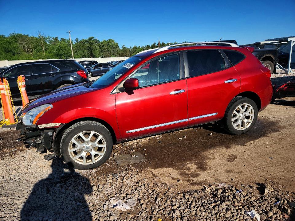 2012 Nissan Rogue VIN JN8AS5MVXCW390886 COPART salvage auction — FRONT END, Wi - Certificate Of Title, sold $350 on 2026-07-13 (photo 1)