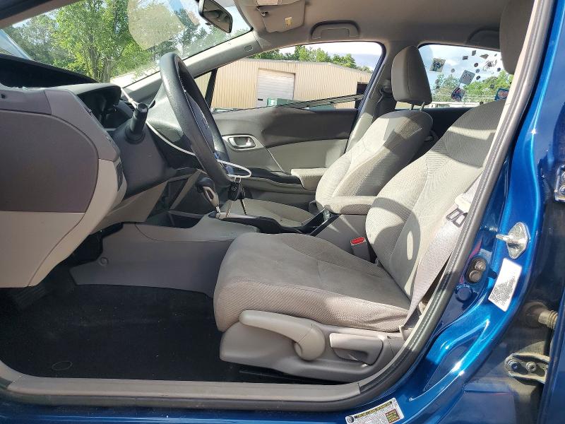 2012 Honda Civic VIN 19XFB2F54CE081521 COPART salvage auction — SIDE, Nc - Salvage Certificate Of Title, sold $2,300 on 2026-07-03 (photo 7)
