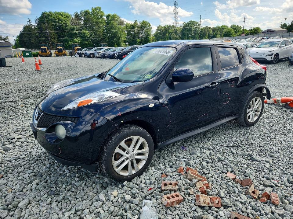 2013 Nissan Juke VIN JN8AF5MVXDT228778 COPART salvage auction — FRONT END, Nc - Salvage Certificate Of Title, sold $650 on 2026-07-15 (photo 1)