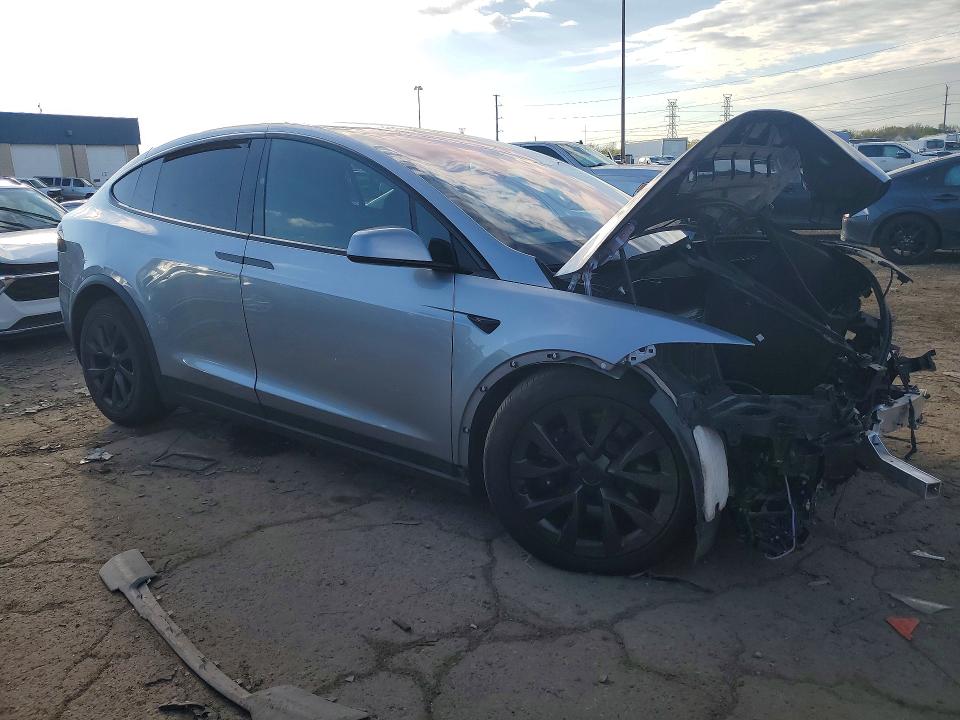 2025 Tesla Model x VIN 7SAXCDE59SF461397 COPART salvage auction — FRONT END, Mi - Certificate Of Title, sold $900 on 2026-07-31 (photo 4)