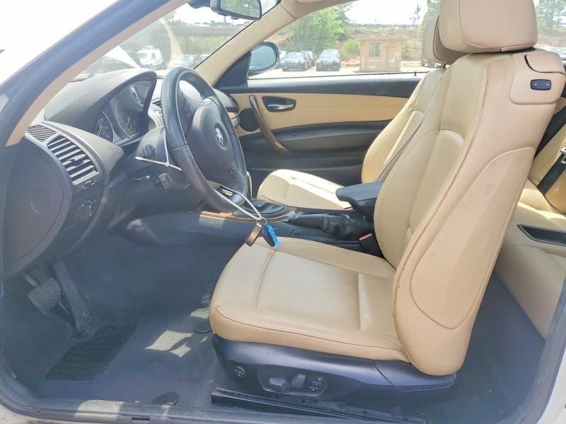 2012 BMW 1er VIN WBAUP7C54CVP23562 COPART salvage auction — FRONT END, Sc - Cert Of Title-Salvage, sold $3,200 on 2026-07-06 (photo 7)