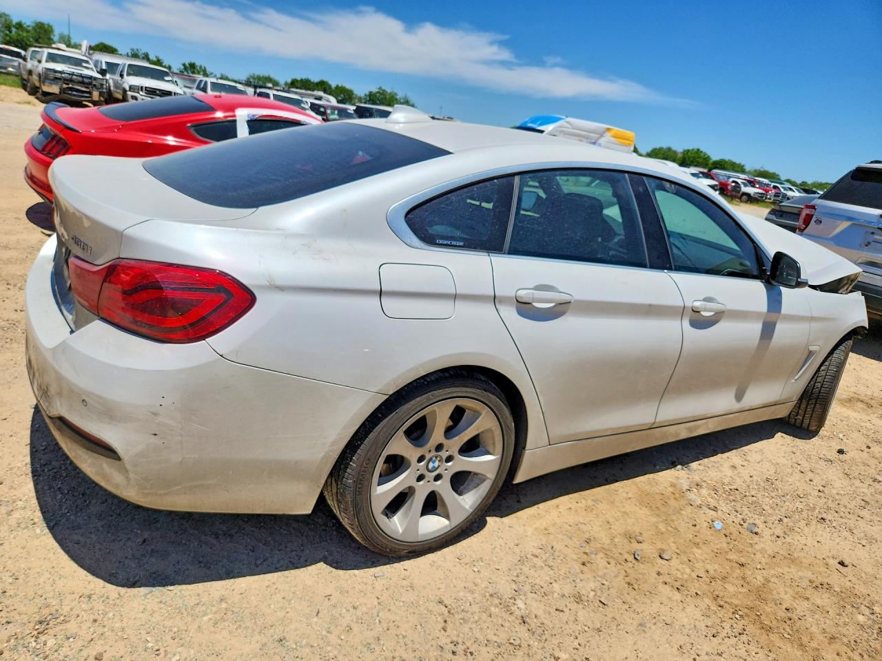 2018 BMW 4 Series VIN WBA4J1C51JBG76295 COPART salvage auction — Front End, TX - SALVAGE VEHICLE TITLE (P), sold $425 on 2026-07-09 (photo 3)
