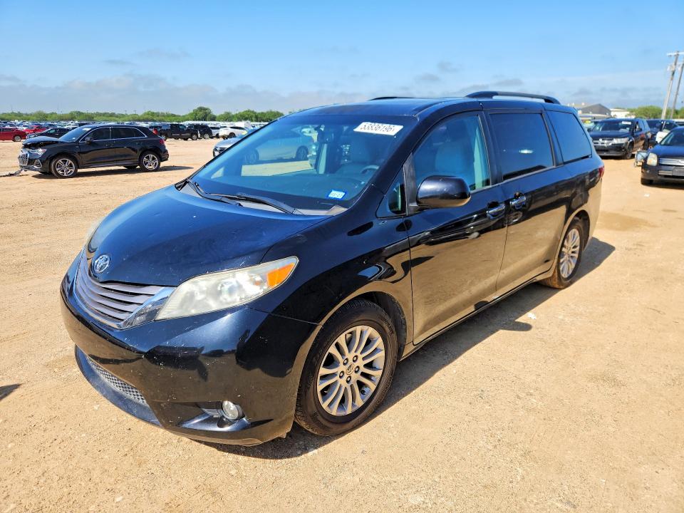 2016 Toyota Sienna VIN 5TDYK3DC4GS754433 COPART salvage auction — HAIL, Salvage Title, sold $850 on 2026-07-30 (photo 1)