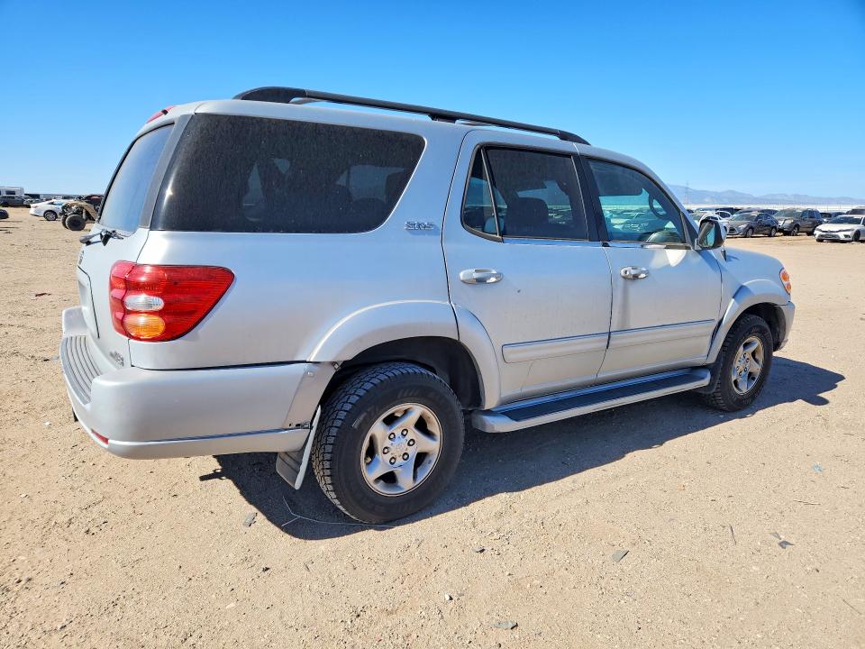 2002 Toyota Sequoia VIN 5TDZT34A02S085926 COPART salvage auction — REAR END, Mt - Dis/Dlr/Exp Only Clean Title, sold $600 on 2026-07-06 (photo 3)