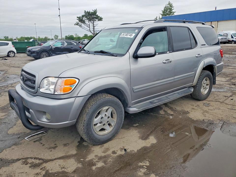 2001 Toyota Sequoia VIN 5TDBT48A11S048349 COPART salvage auction — FRONT END, Oh - Cert Of Title-Salvage, sold $675 on 2026-07-07 (photo 1)