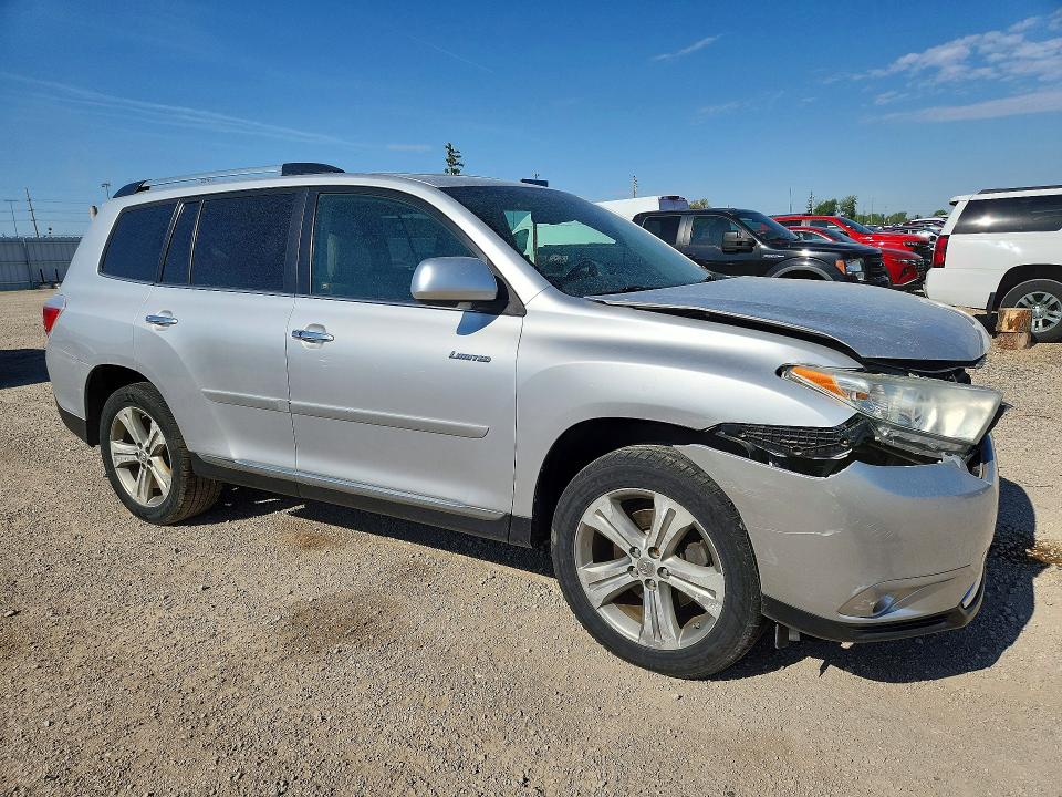 2012 Toyota Highlander VIN 5TDDK3EHXCS167902 COPART salvage auction — FRONT END, Ia - Cert Of Title-Salvage Title, sold $3,650 on 2026-07-15 (photo 4)