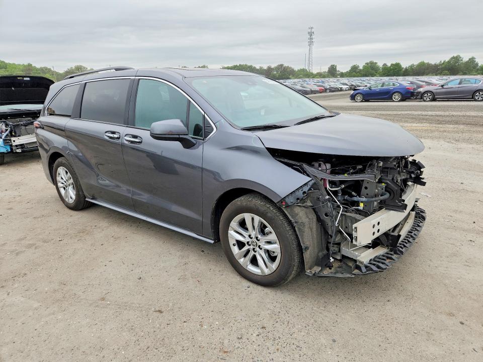 2025 Toyota Sienna VIN 5TDJSKFC0SS173853 COPART salvage auction — FRONT END, Va - Cert Of Title - Salvage, sold $23,400 on 2026-07-22 (photo 4)