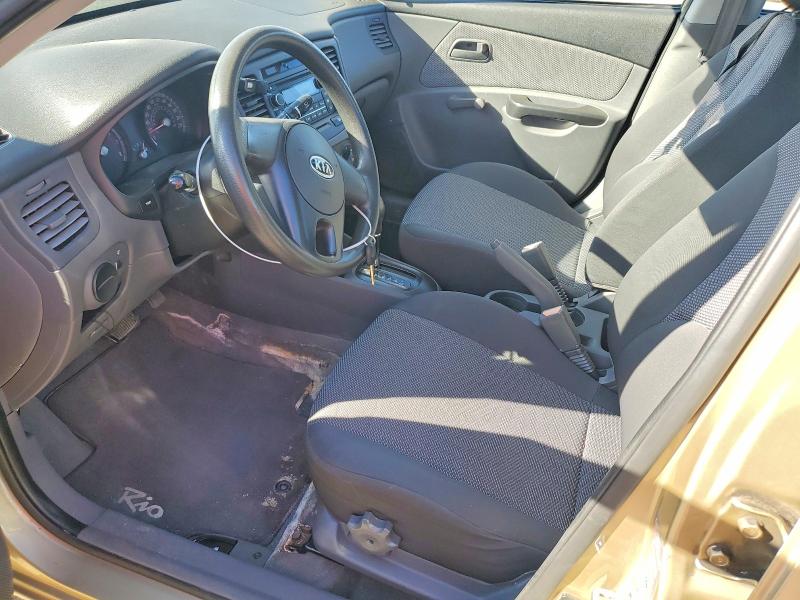2010 Kia Rio VIN KNADH4B31A6685307 COPART salvage auction — FRONT END, Qc - Gravement Accidente, sold $400 on 2026-07-07 (photo 7)