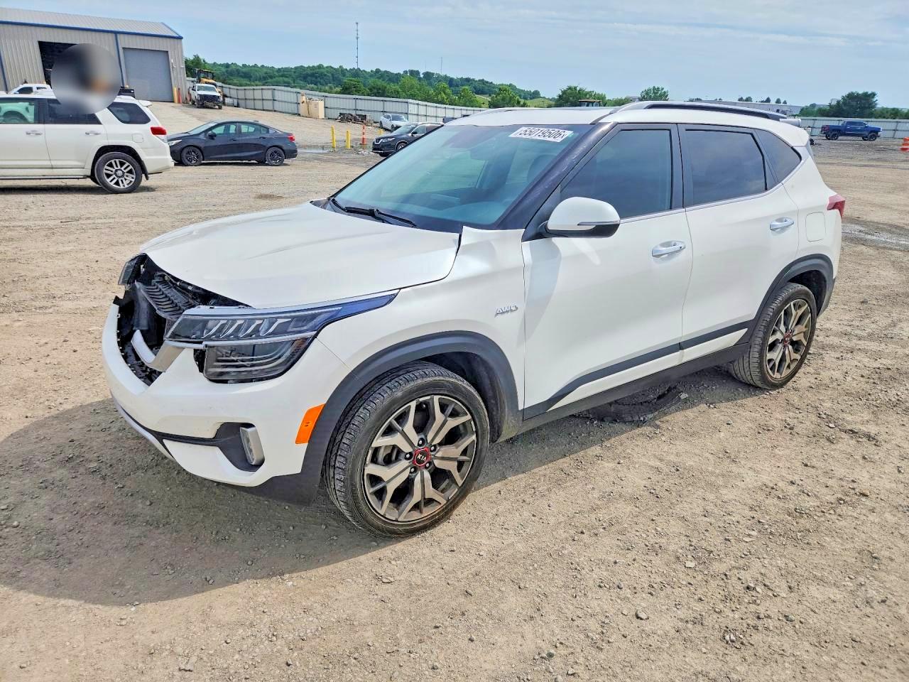 2021 Kia Seltos VIN KNDETCA23M7128731 COPART salvage auction — Front End, KY - CERT OF TITLE-SALVAGE, sold $4,650 on 2026-06-25 (photo 1)