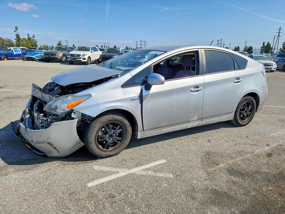 2013 Toyota Prius VIN JTDKN3DU4D5701819 COPART salvage auction — FRONT END, Ca - Salvage Certificate, sold $625 on 2026-07-16 (photo 1)