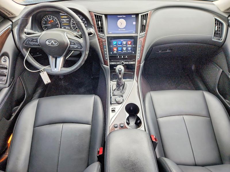 2018 Infiniti Q50 VIN JN1EV7ARXJM445503 COPART salvage auction — FRONT END, Id - Salvage Certificate Of Title, sold $4,150 on 2026-07-22 (photo 8)