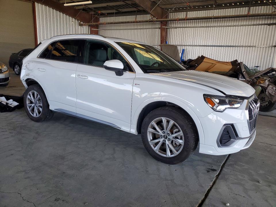 2024 Audi Q3 VIN WA1DECF34R1054232 COPART salvage auction — REAR END, Ca - Salvage Certificate, sold $7,800 on 2026-07-30 (photo 4)