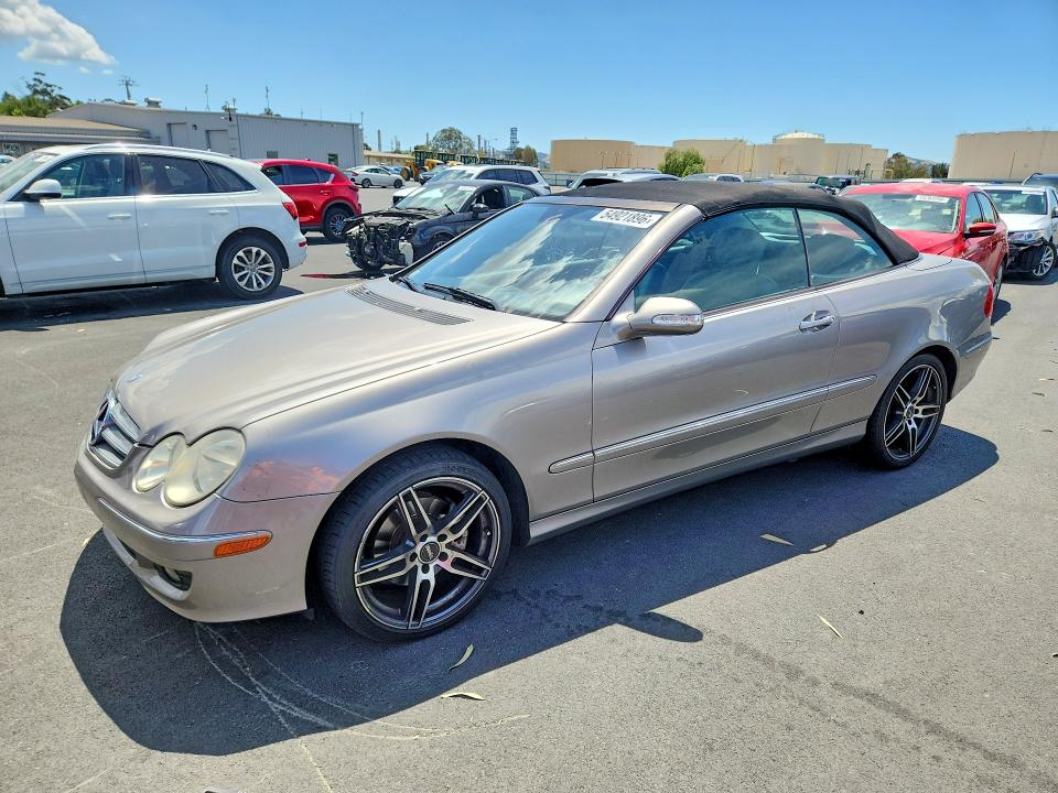 2006 Mercedes-benz Clk-class VIN WDBTK56G36T064144 COPART salvage auction — MINOR DENT/SCRATCHES, Ca - Dis/Dlr/Exp App For Dup Clean, sold $425 on 2026-07-06 (photo 1)