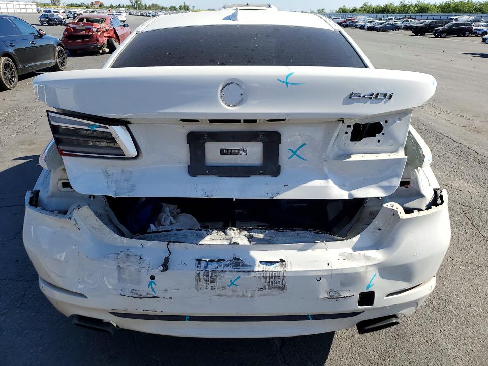 2018 BMW 5er VIN WBAJE5C58JWA97277 COPART salvage auction — REAR END, Ca - Salvage Certificate, sold $10,500 on 2026-07-20 (photo 6)