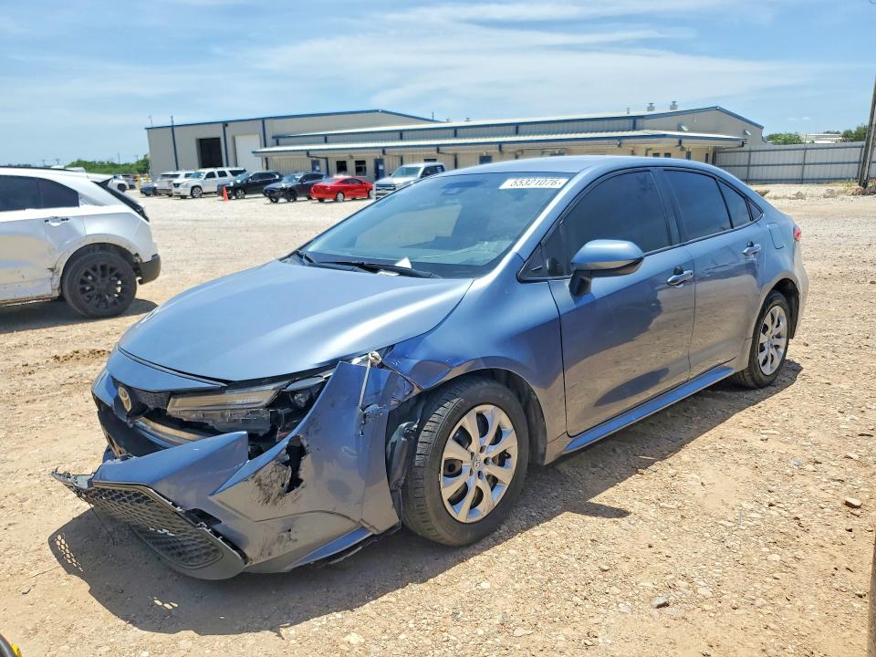 2022 Toyota Corolla VIN JTDEPMAE8NJ219969 COPART salvage auction — FRONT END, Tx - Certificate Of Title (P), sold $9,300 on 2026-07-02 (photo 1)