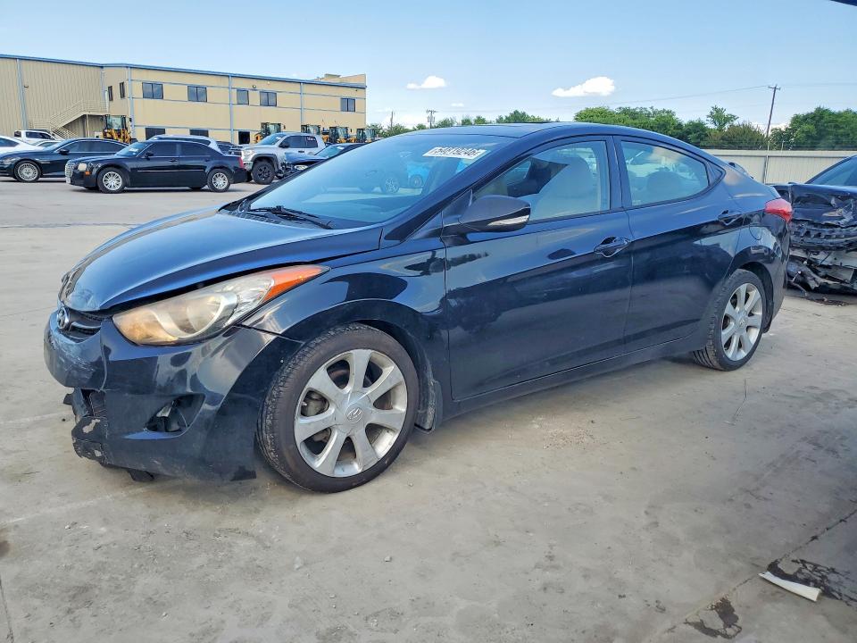 2013 Hyundai Elantra VIN 5NPDH4AEXDH403536 COPART salvage auction — FRONT END, Tx - Bonded Title - Salvage, sold $1,550 on 2026-07-02 (photo 1)