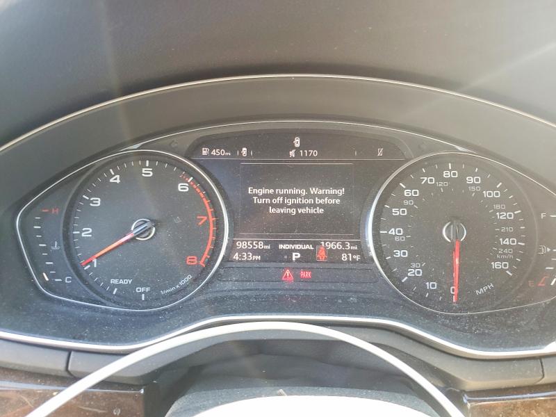 2019 Audi A4 VIN WAUDNAF4XKN019144 COPART salvage auction — FRONT END, Pa - Certificate Of Salvage, sold $4,200 on 2026-07-02 (photo 9)