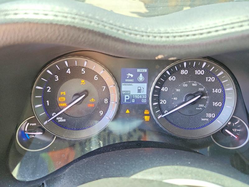 2012 Infiniti M35h VIN JN1EY1AP7CM910275 COPART salvage auction — NORMAL WEAR, Fl - Certificate Of Title, sold $300 on 2026-07-24 (photo 9)