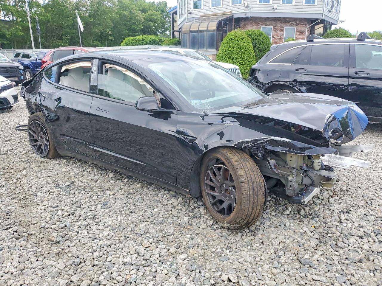 2024 Tesla Model 3 VIN 5YJ3E1EB2RF822019 COPART salvage auction — Front End, MA - CERTIFICATE OF TITLE (P), sold $6,700 on 2026-07-01 (photo 4)