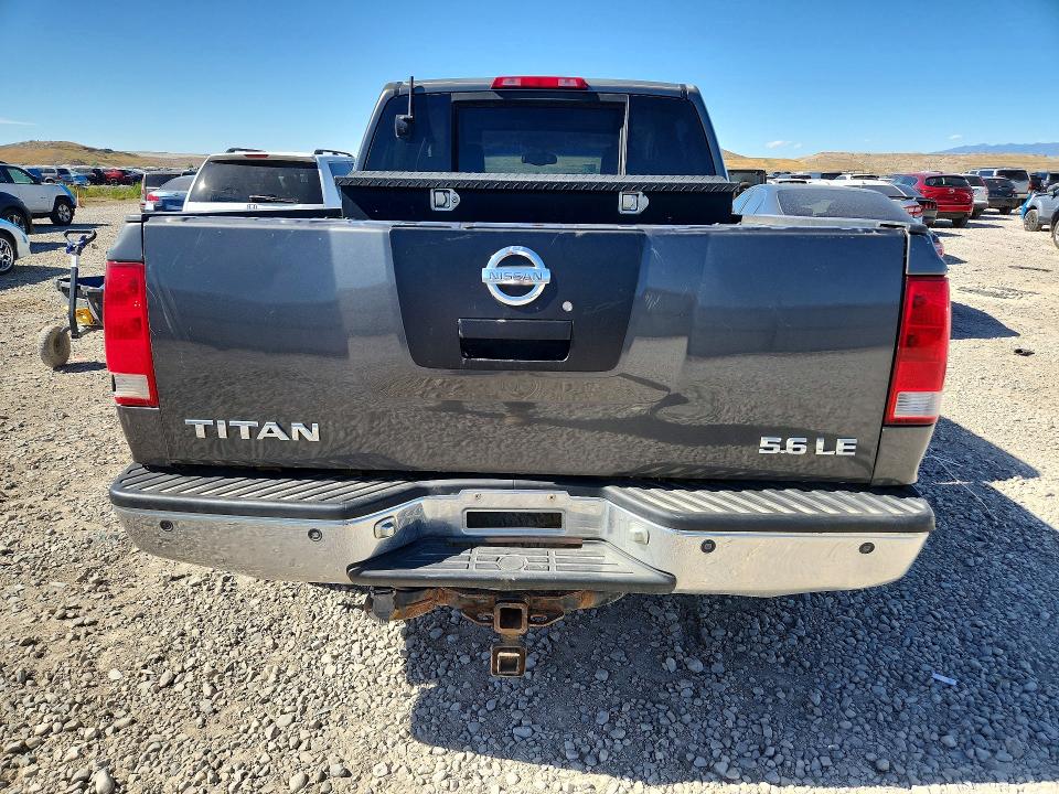 2005 Nissan TITAN VIN 1N6AA07B05N547527 COPART salvage auction — FRONT END, Ut - Certificate Of Title, sold $150 on 2026-07-02 (photo 6)