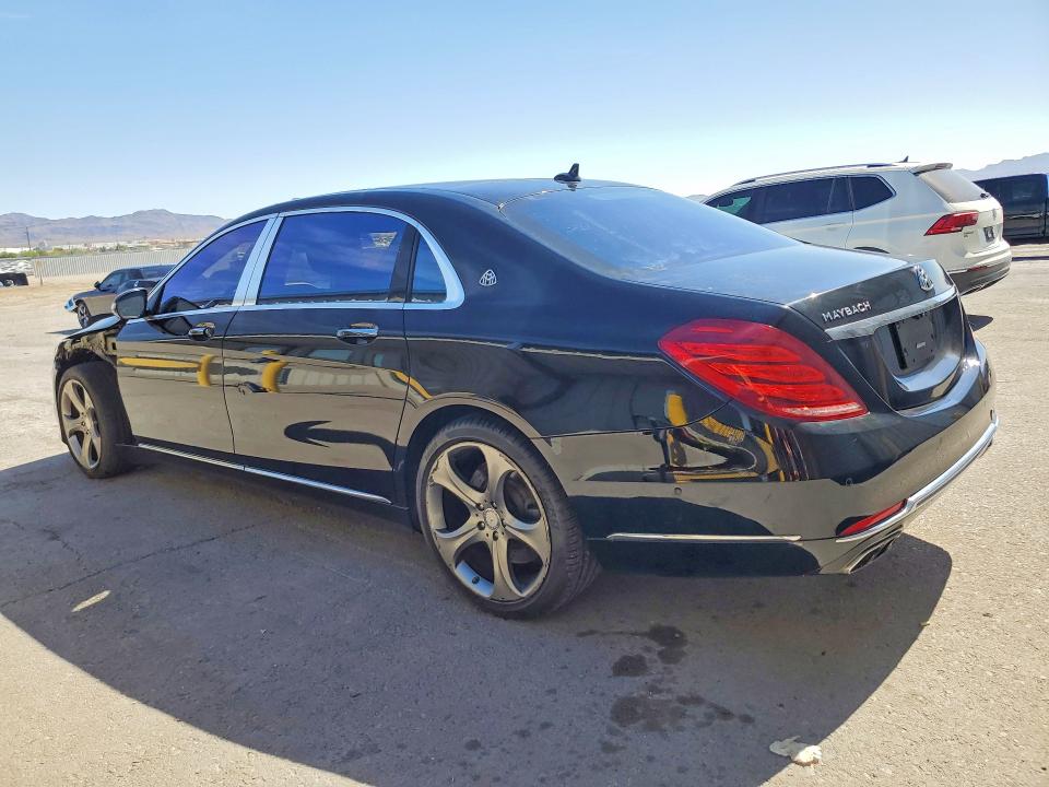 2016 Mercedes-benz S-klasse VIN WDDUX7GB5GA268601 COPART salvage auction — FRONT END, Ga - Certificate Of Title (P), sold $20,300 on 2026-07-31 (photo 2)