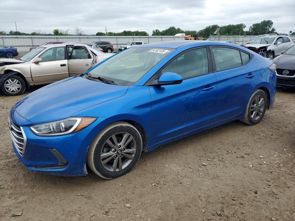 2018 Hyundai Elantra VIN 5NPD84LF2JH320474 COPART salvage auction — REAR END, Ks - Cert Of Title-Salvage, sold $2,750 on 2026-07-02 (photo 1)