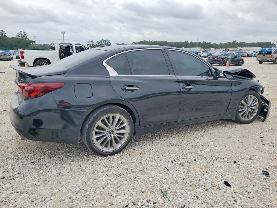 2021 Infiniti Q50 VIN JN1EV7BR7MM750556 COPART salvage auction — FRONT END, TX - CERT OF TITLE-REBUILT SALVAGE, sold $2,550 on 2026-07-28 (photo 3)