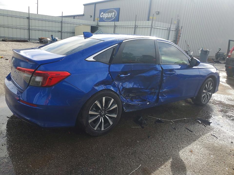 2022 Honda Civic VIN 2HGFE1F77NH307224 COPART salvage auction — SIDE, Sc - Cert Of Title-Salvage, sold $4,950 on 2026-07-20 (photo 3)