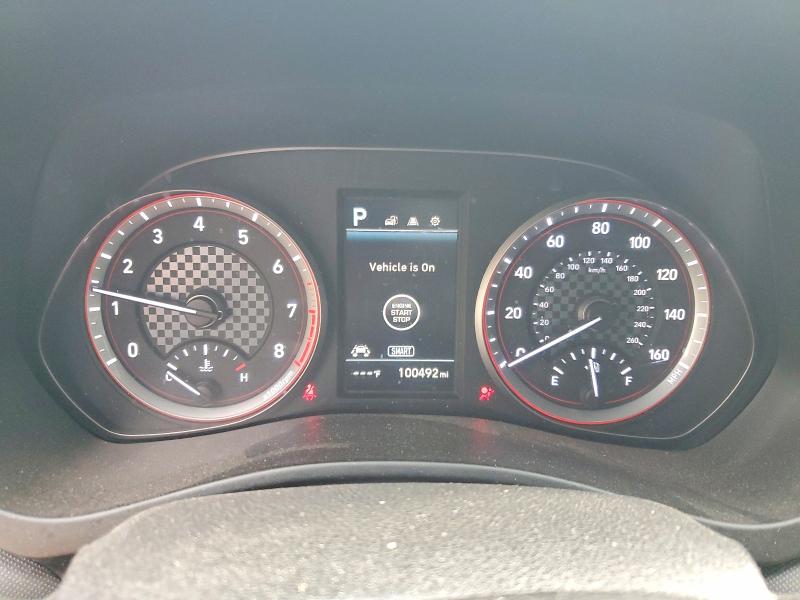 2020 Hyundai Veloster VIN KMHTG6AF4LU024843 COPART salvage auction — FRONT END, TX - SALVAGE VEHICLE TITLE, sold $3,350 on 2026-08-01 (photo 9)