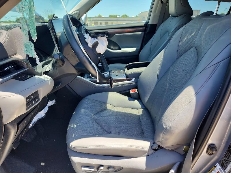 2020 Toyota Highlander VIN 5TDYZRAH7LS029322 COPART salvage auction — FRONT END, Tx - Salvage Vehicle Title, sold $7,200 on 2026-07-09 (photo 7)