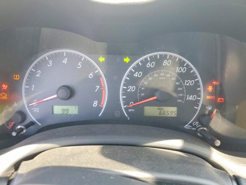 2013 Toyota Corolla VIN 5YFBU4EE4DP202201 COPART salvage auction — FRONT END, Ca - Salvage Certificate, sold $250 on 2026-07-13 (photo 9)