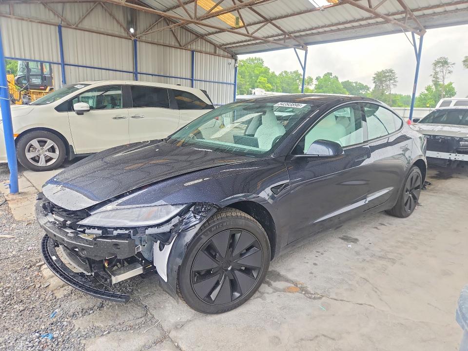 2025 Tesla Model 3 VIN 5YJ3E1EA0TF166398 COPART salvage auction — SIDE, Ga - Cert Of Title-Salvage, sold $13,900 on 2026-07-16 (photo 1)