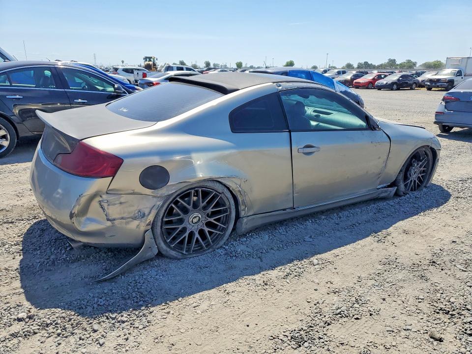 2004 Infiniti G35 VIN JNKCV54E34M820040 COPART salvage auction — REAR END, Ca - Salvage Certificate, sold $1,000 on 2026-07-07 (photo 3)