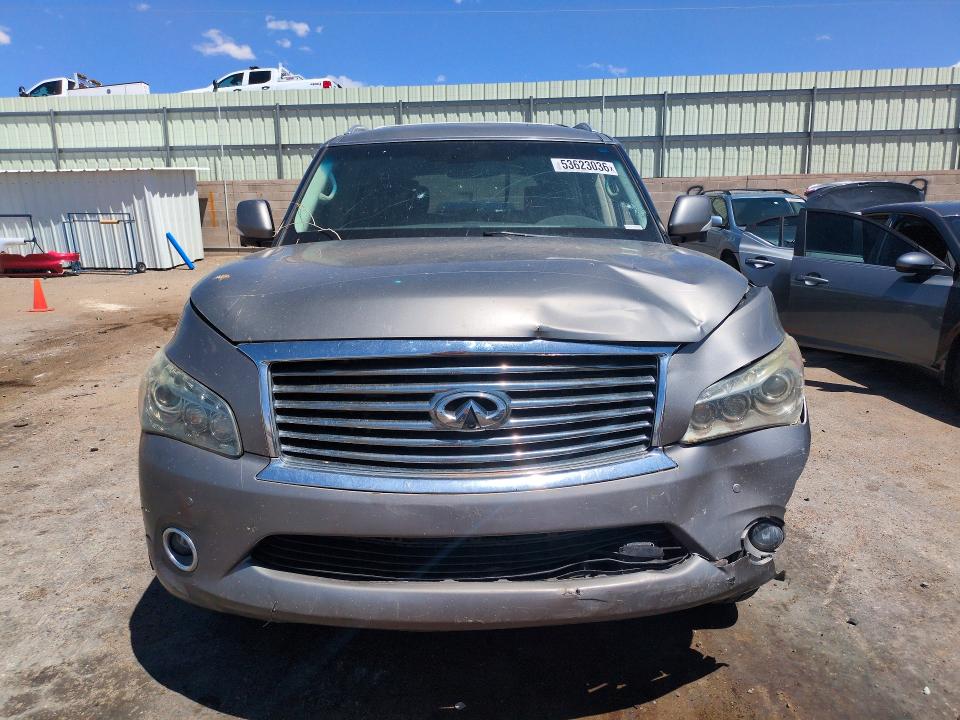2013 Infiniti Qx56 VIN JN8AZ2NE2D9042363 COPART salvage auction — VANDALISM, Nm - Cert Of Title-Salvage, sold $1,900 on 2026-07-16 (photo 5)
