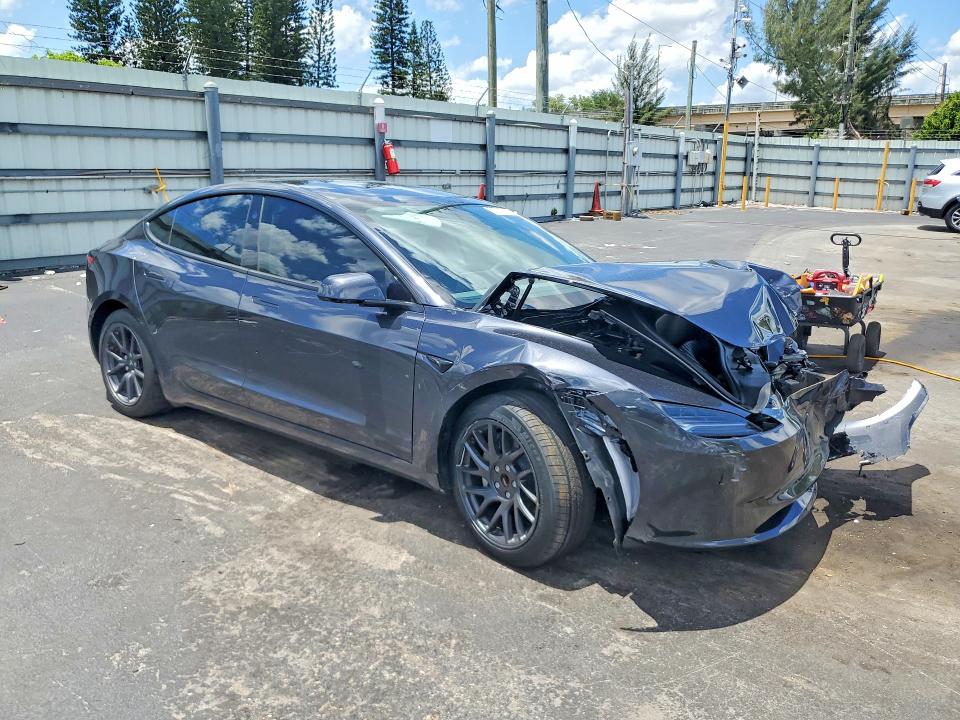2026 Tesla VIN 5YJ3E1EA1TF160870 COPART salvage auction — FRONT END, Fl - Cert Of Title Slvg Rebuildable, sold $11,200 on 2026-07-29 (photo 4)