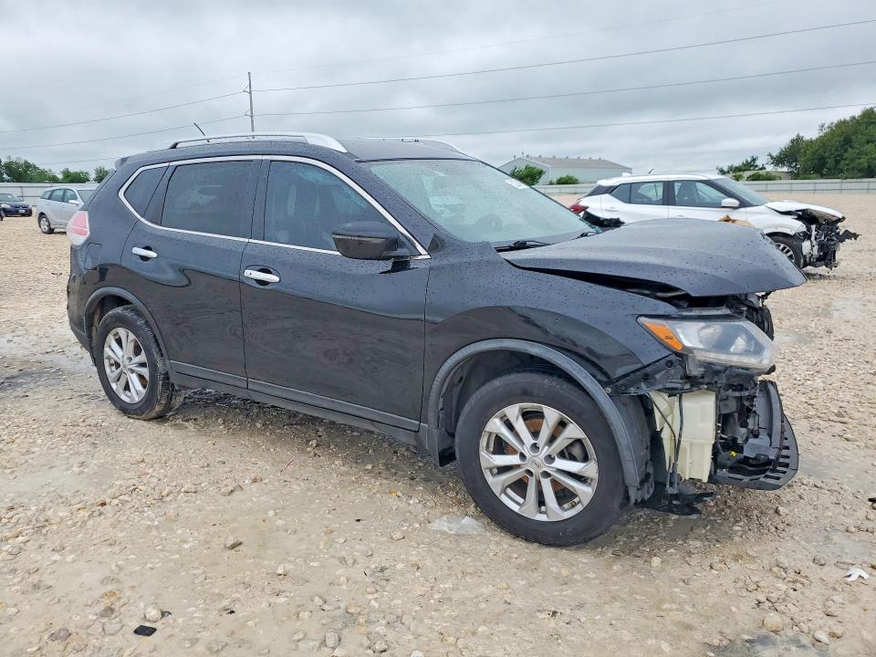 2016 Nissan Rogue VIN KNMAT2MT8GP647100 COPART salvage auction — FRONT END, Tx - Salvage Vehicle Title, sold $700 on 2026-07-02 (photo 4)