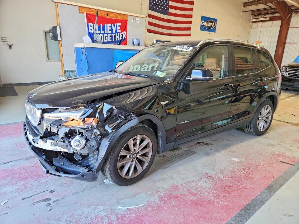 2017 BMW X3 VIN 5UXWX9C33H0W73858 COPART salvage auction — FRONT END, Ny - Mv-907A Salvage Certificate, sold $3,450 on 2026-07-06 (photo 1)