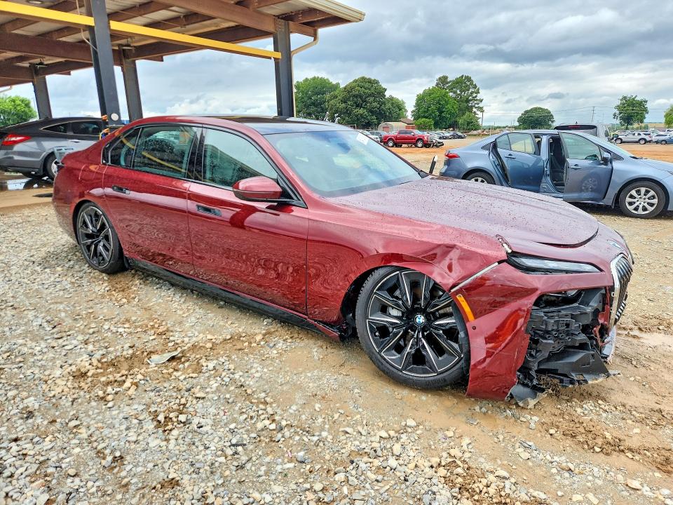 2023 BMW I7 VIN WBY53EJ05PCL62213 COPART salvage auction — FRONT END, Al - Cert Of Title-Salvage Title, sold $40,000 on 2026-07-29 (photo 4)